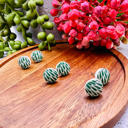 Elsie Studs | Green Leaves