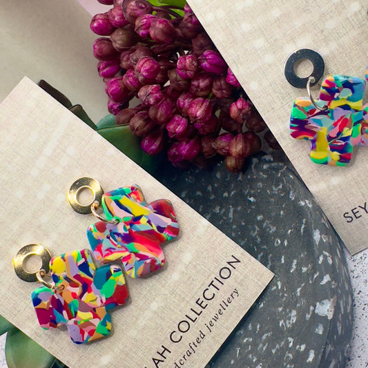 Alexah Dangles | Rainbow Mosaic