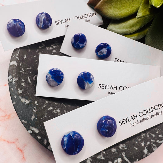 Elsie Studs | Sapphire Quartz